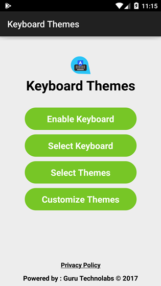 Our work: Keyboard Appp
