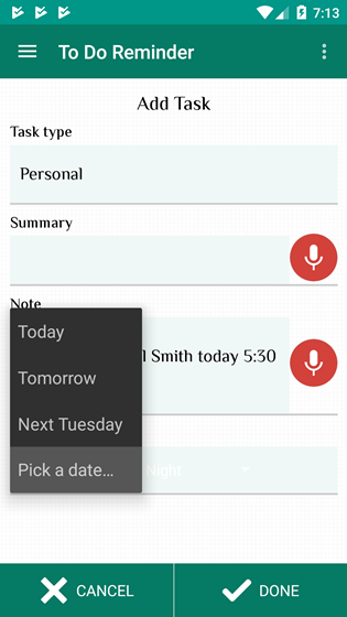 Our work: Remind App